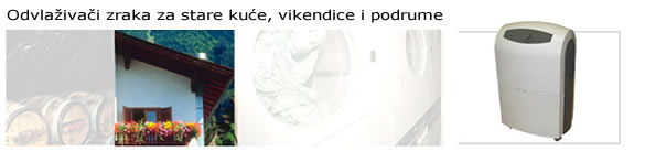 Odvlaživači zraka za stare kuće, vikendice i podrume