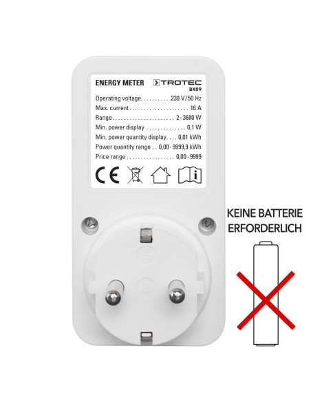 TROTEC BX-09 mjerač potrošnje električne energije