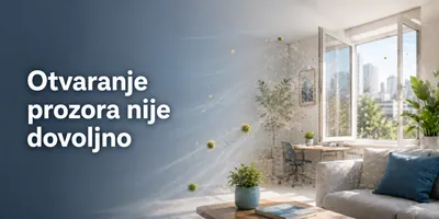 Otvaranje prozora nije dovoljno
