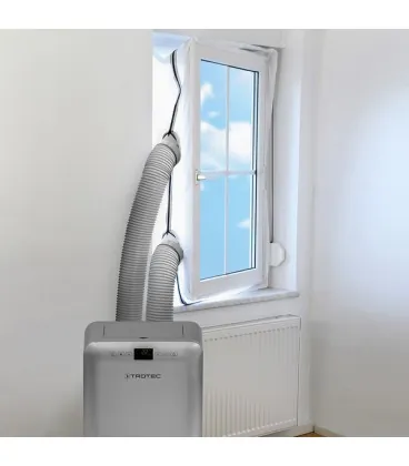 Prijenosna klima s brtvom za prozor i ispušnim crijevom